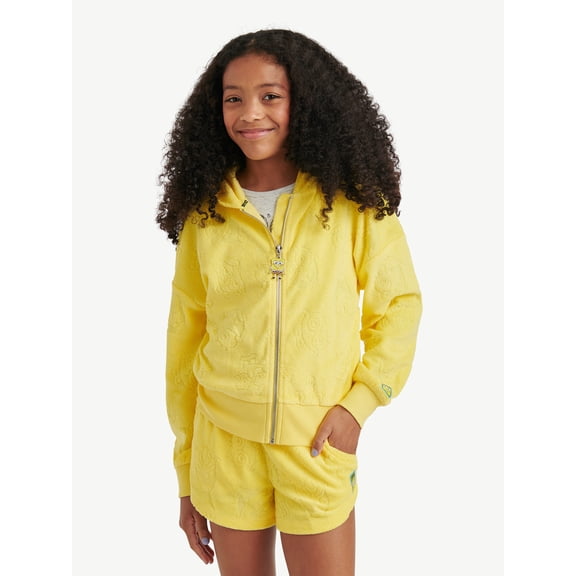 SpongeBob X Justice Girls French Terry Full Zip, Sizes XS - XLP