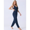 thumbnail image 2 of DARING DIVA Women's Fluffy Fleece Pajama Set with Sleeveless Cami and Joggers Navy Blue M, 2 of 5