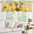 thumbnail image 5 of 3 Pack Sunflower Kitchen Curtains 54x36 inch with Gnome- Sunflower Curtains for Bedroom as Sunflower Kitchen Decorations and Spring Decorations for the Home,Yellow Kitchen Curtains and Valances Set, 5 of 6
