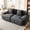 Dark Grey, variant on GAOHAPY 107"Modern L Shaped Modular Sectional Sofa, Oversized Corduroy Couch Deep Seat, Boneless Cloud Couch with Ottoman, 30D Sponge for Indoor Living Room, No Assembly Required(Green)