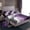 Purple White Gray, variant on Homewish Modern Geometric Stripe Twin Sheet Sets.Abstract Waves Lines Twin Fitted Sheet,Black Red Gray Flat Sheet For Boys Kids,Microfiber Bedroom Decor,3-Piece