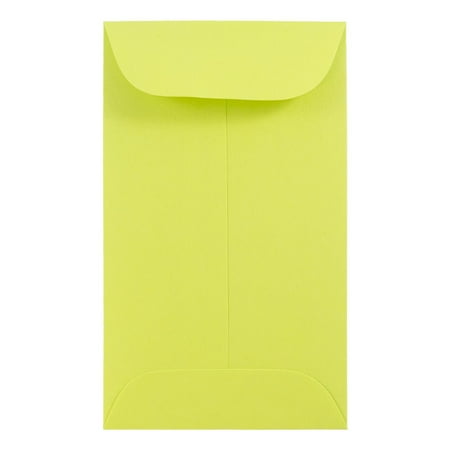 UPC: 0712155870697 | JAM Paper & Envelope No. 5.5 Coin Envelopes  3 1/8 x 5 1/2  Lime Green  100/Pack