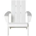 thumbnail image 6 of Yardi Yarda Patio Adirondack Chair, Weather Resistant Outdoor Chair with High-Back, HDPE Fire Pit Chair, White, 6 of 11
