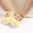 thumbnail image 4 of Yoyauz Baby Girl Mary Jane Shoes Anti Slip Rubber Sole Ballet Slippers Princess Dress Wedding Shoes Newborn Kids Shoes Toddler Shoes（0-12 Month）, 4 of 6