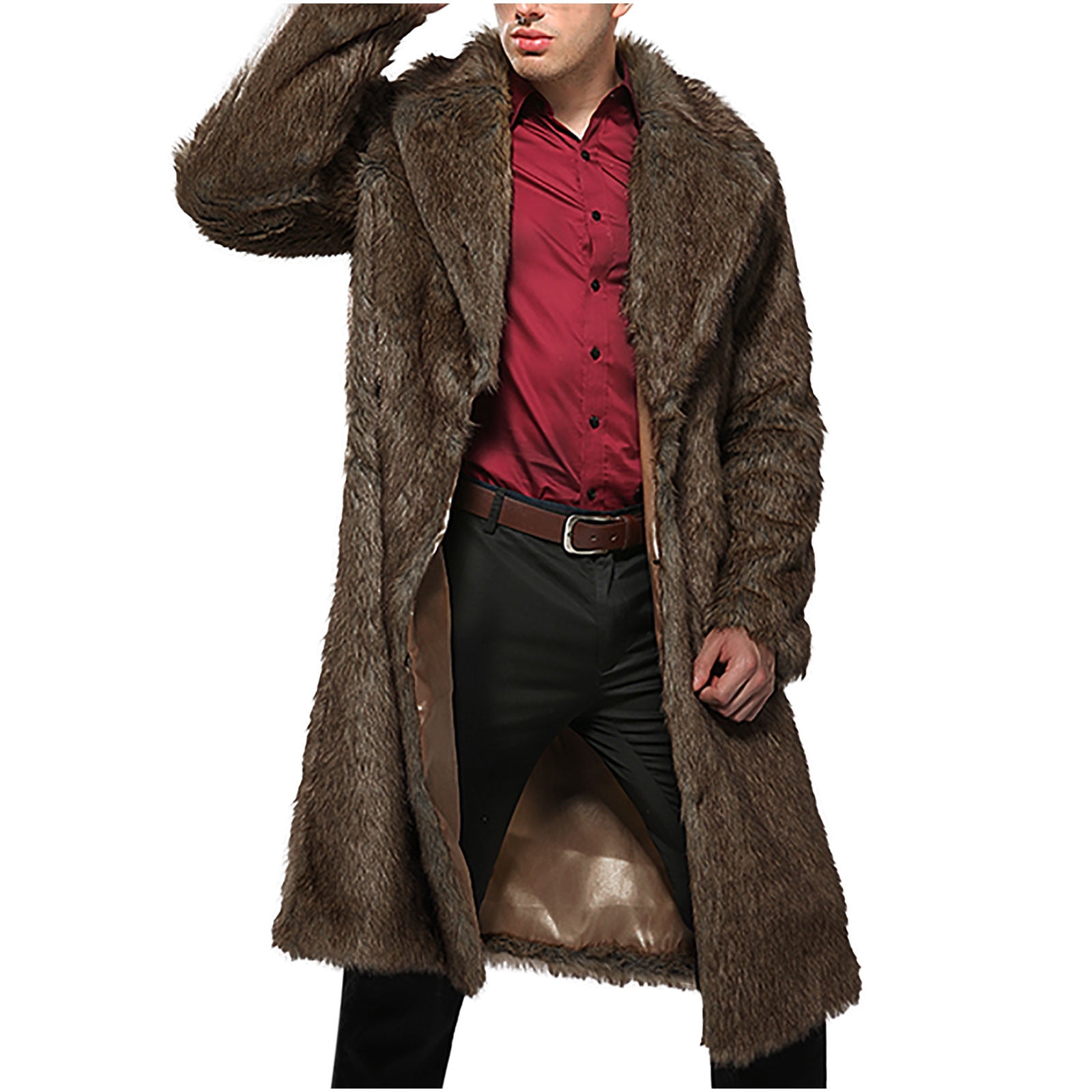 Men Jacket Men's Coat Winter Imitation Fur Jackets Cardigan Male