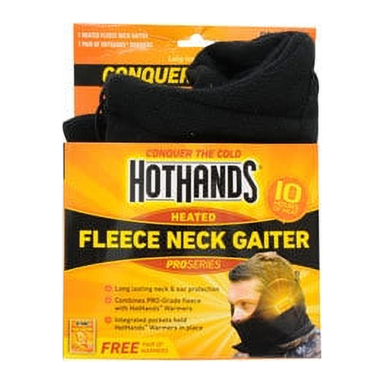 HeatMax HotHands(R) Heated Fleece Neck Gaiter Black Hats / Masks - image 3 of 3