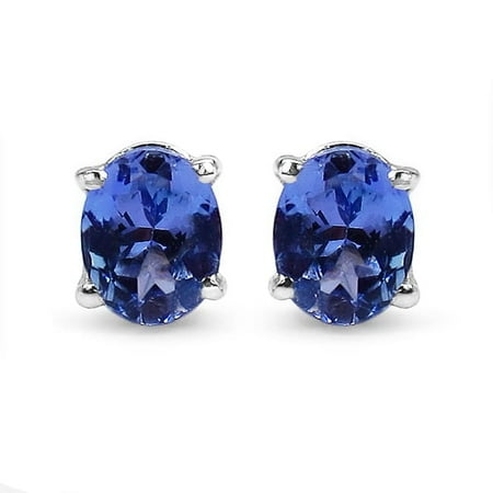 Olivia Leone Sterling Silver 1 2ct Tanzanite Earrings Olivia Leone Sterling Silver 1 2ct Tanzanite Earrings