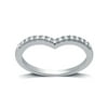 Forever Bride 1/10 Carat T.W. Round Diamond Sterling Silver Accent Band