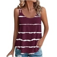 thumbnail image 1 of Ashirexll Débardeurs Sans Manches pour Femmes Été Ample Décontracté Mode Imprimé Col Rond Blouses., 1 of 6