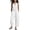 #01White, variant on Jumpsuits for Women Wide Leg Casual Sleeveless V Neck Button Front Linen Jumpsuits Loose Fit Rompers Jumpers Summer Work Party Outfit Black XXL