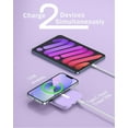 thumbnail image 6 of for Magsafe Battery Pack, 5000mAh Magnetic Power Bank with Type-C Cable 20W PD Fast Charging Lighting Input Wireless Portable Charger for iPhone iPhone 16/15/14/13/12/ All Series-Purple, 6 of 14
