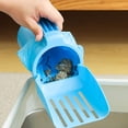 thumbnail image 5 of Cat Litter Scoop, Cat Litter Scooper with Holder for Litter Box, Large Shovel, 3 in 1 Portable Kitty Poop Disposal Blue, 5 of 6