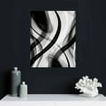thumbnail image 4 of JEUXUS Black and White Grey Wall Art for Bedroom, Abstract Lines Art Canvas Print Artwork Set Modern Home Decoration for Bathroom Living Room, Small,16x20 inch, 4 of 4