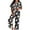 Black, variant on Halloween Pajamas Women Set Casual Relaxed Fit Lightweight Ghost Pumpkin Print Button down Short Sleeve with Pants Outfits Soft Comfy Sleepwear 2 Piece Lounge Set