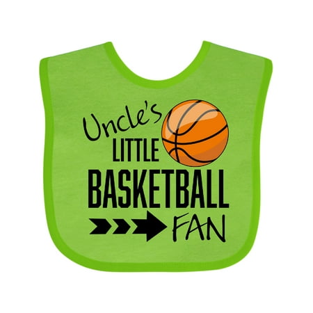 

Inktastic Uncle s Little Basketball Fan Boys or Girls Baby Bib