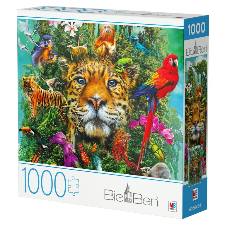 1000-Piece Big Ben Jigsaw Puzzle, King of the Jungle - Walmart.com