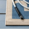 thumbnail image 4 of SAFAVIEH Courtyard Estelle Geometric Indoor/Outdoor Area Rug, Blue/Beige, 4' x 5'7", 4 of 9