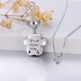 thumbnail image 4 of Dorunmo Paw Urn Necklace For Ashes with Obsidian 925 Sterling Silver Pet Cremation Jewelry For Ashes Memorial Keepsake Jewelry For Pet Dog Cat Ashes Crystal Jewelry Gifts For Women, 4 of 7