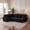 Black, variant on Hosnnlie Dual-Storage Corduroy L-Shaped Sofa Light Gray, Corner Coffee Table with Cup Holders & USB, Sofa Bed Pull-Out, for Small Apartments