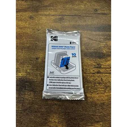 YANI- Zink 2" X 3” Instant Photo Sticker Paper Pack Of 10 Sheets Kodak