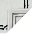 thumbnail image 5 of VCNY Home Border White/Black Cotton Viscose Bath Runner, 24" x 60", 5 of 5