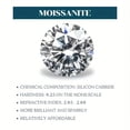 thumbnail image 4 of 2 Carat Black Moissanite Engagement Ring - 925 Sterling Silver, Perfect For Weddings & Anniversaries, Ideal Valentine'S Day Gift, 4 of 5