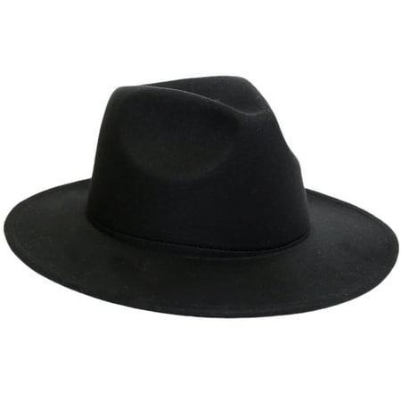 

Dadaria Fall Hats for Women 2022 Women Crushable Wool Felt Outback Hat Panama Hat Wide Brim Black Women