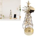 thumbnail image 1 of VIFERR Spinning Candle Holder Rotating Candlestick Set for Romantic Wedding Christmas Party Gold Snowflake, 1 of 8