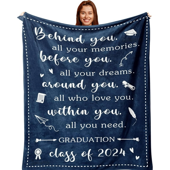 Graduation Gifts - Graduation Gifts for Her 2024 - Graduation Gifts for Him 2024-2024 Graduation Gifts - PHD Graduation Gifts - College/Masters Degree Graduation Gifts for Her - Blanket 60X50in