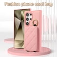 thumbnail image 2 of TECH CIRCLE for Galaxy S23 Ultra Case, Quilted PU Leather Double Magnetic Clasp Shockproof Cover with Card Holder Shoulder Strap Mirror Ring Stand Flip Wallet Case for Galaxy S23 Ultra 6.8",Pink, 2 of 9