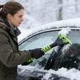 thumbnail image 3 of Extendable Car Ice Scraper & Snow Brush, Heavy Duty EVA Foam Handle for Truck SUV Windshield, Scratch-Free Winter Cleaning Tool, 3 of 5