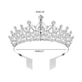 thumbnail image 3 of for Rhinestone Crystal Crowns And Tiaras With Comb Headband Wedding Tiaras For Bride Princess Crown, 3 of 8