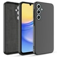 thumbnail image 3 of Innens Phone Case with Screen Protector for Samsung Galaxy A55/A25/A15 5G 6.5inch Liquid Silicone Protective Cover, Black, 3 of 17