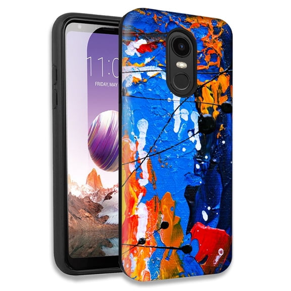 Mundaze Oil Painting 1 Double Layer Hybrid Case Cover For LG Tribute Empire/Risio 3/K8 K8 Plus 2018