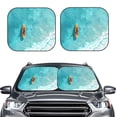 thumbnail image 2 of Vsdgher Tranquil Ocean Canoe Journey Print Car Windshield Sun Shade, Reflective Sunshade Window Sunshade Sun Visor Protector Fit for Cars,Trucks,SUVs-Medium, 2 of 6
