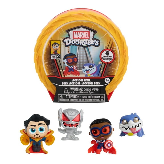 Disney Doorables Marvel Action Peek Series 2 - Mystery Collectible Surprise Figures with Cute Details, Mini Size, Big Power, For Fans, Collectors and Kids 5 , Kids Toys for Ages 5 Up