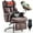 Brown, variant on 800LBS Relax Massage Office Chair with Foot Rest and 8 Points Vibration Heat for Suitable for Multiple body types, Ergonomic Executive Reclining Desk Chairs for Home Office