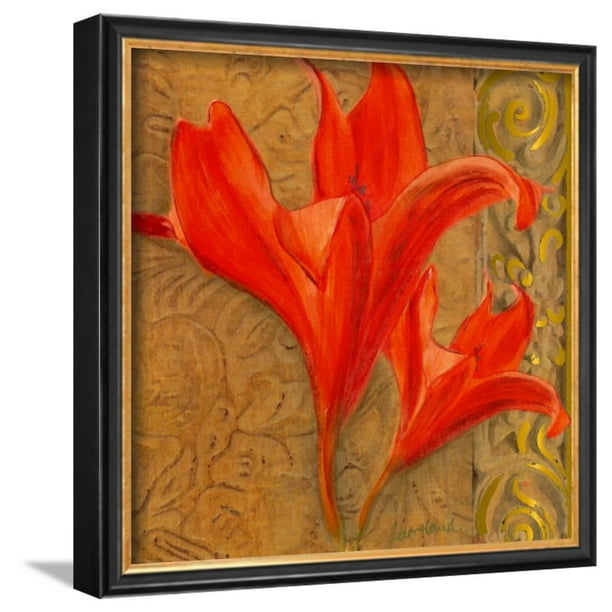 Stone Lilies Framed Art Print Wall Art By Courtland 11x11 Walmart Com Walmart Com