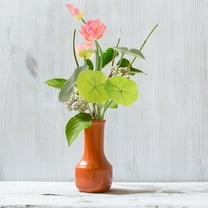 WEUVEB Silk Flower Lotus Bouquet Pink For Home Decoration Garden 1Pack 16.1x4.7in