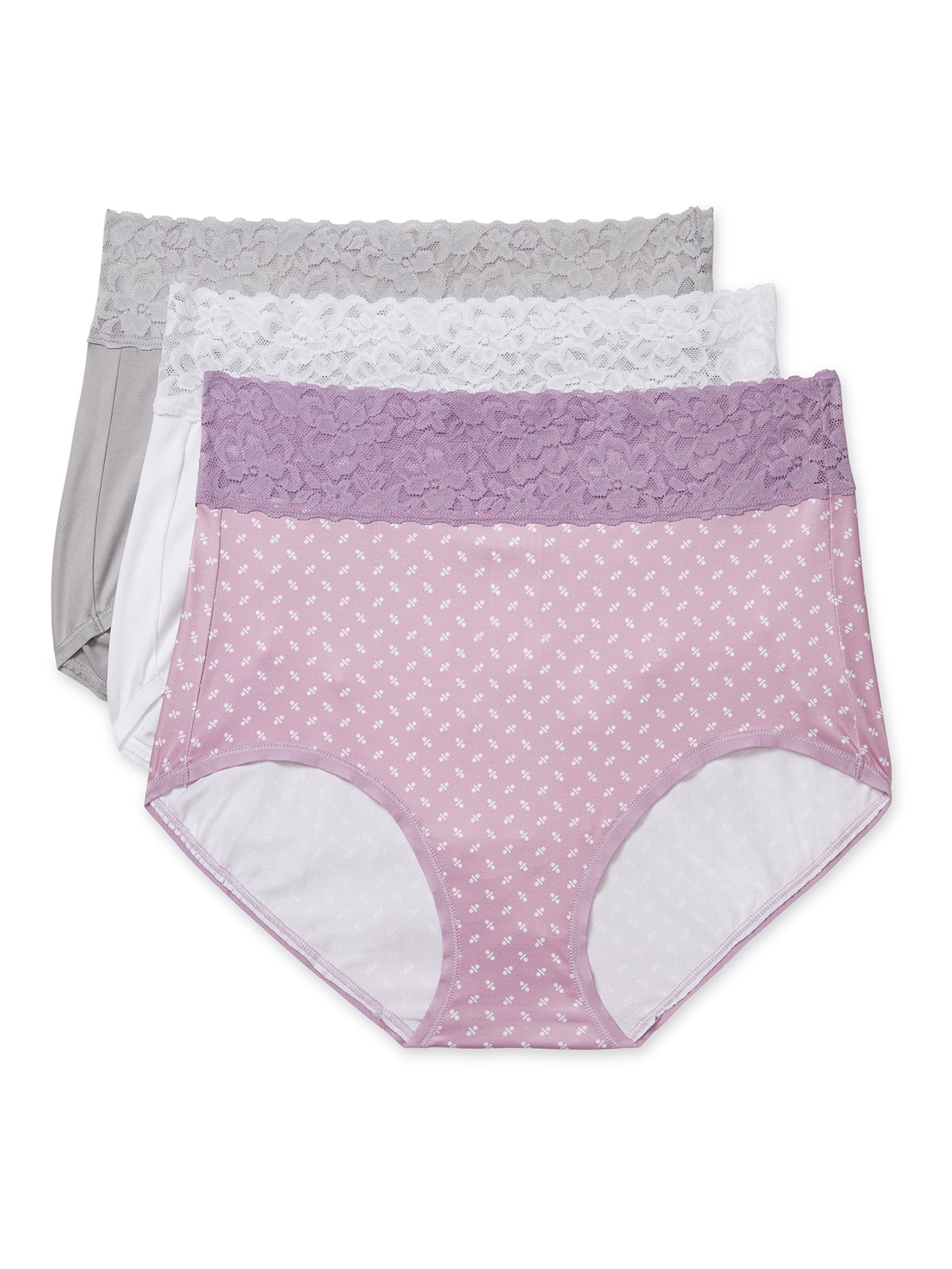 Blissful Benefits by Warner's Womens UltraSoft Brief Panties with Lace