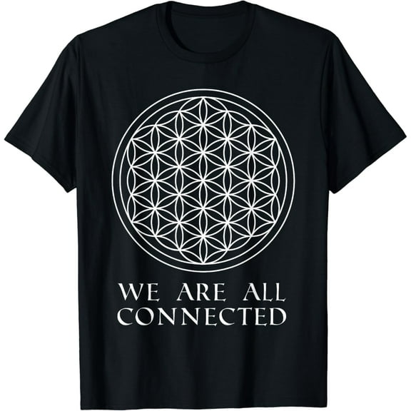 Flower Of Life We Are All Connected Collective Consciousness T-Shirt mens t shirt,black,women,funny,misfits,men,journey