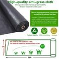 thumbnail image 5 of Garden Weed Barrier Landscape Fabric, Durable Heavy-Duty Weed Block Gardening Mat for Flower Bed, 6ft x 50ft, 5 of 6