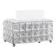 thumbnail image 1 of Facial Tissue Holder Light Luxury Crystal Metal Silver Tissue Dispenser Box for Living Room, 1 of 5