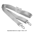 thumbnail image 2 of Unique Bargains 59' Shoulder Strap, 0.98' Width Nylon Adjustable Replacement Strap with Metal Swivel Hooks, Grey, 2 of 5