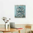 thumbnail image 3 of PIKWEEK Starfish Bathroom Decor Wall Art Beach StarfishThemed Blue Ocean Canvas Print Nautical Artwork Life Inspirational Quotes Painting Framed Home Decoration for Living Room12*16inch/16*20inch, 3 of 5