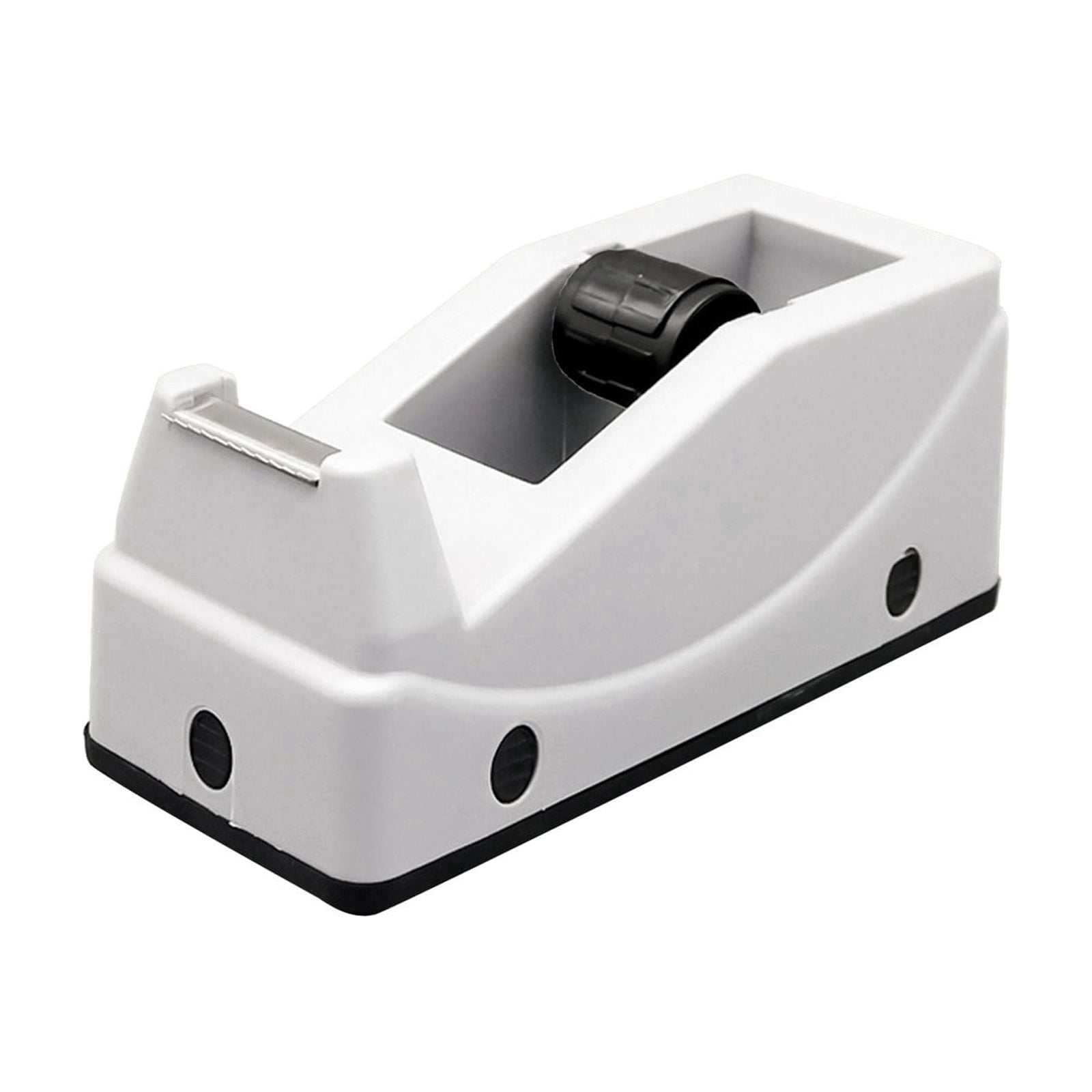 Heavy Duty Tape Holder Dispenser, 5.8×2.5in Desktop Non-Slip Tape Cutter, Compatible with ≤1.18in Width Tape, Home Office Desk Stationery, Gray