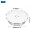thumbnail image 2 of Uxcell Chimney Hole Cap,2Pcs 160mm(6.3") Tightness Adjustable Round Stainless Steel Flue Hole Cover Stove Pipe Cap Pipe Cover with Removable Hole Cap for Kitchen Balcony Sewer,Silver Tone, 2 of 5