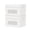 White, variant on 2-Pack Grey Storage Bins with Lids, Cube Organizer with Clear Window