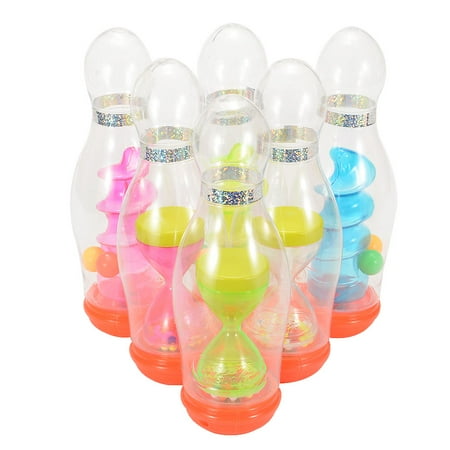 - Kids Deluxe Bowling Ball Game Toy Set (6 Pins + 2 Balls) with Light Children Game Toy