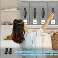 thumbnail image 5 of Foldable Bed Sheet Set Organizer, iMounTEK 4-Pack with Zipper for Queen or King Sheets, Duvet Covers, and Pillowcases, Closet Organizer for Bedding Clothes Towels, Grey, 5 of 7